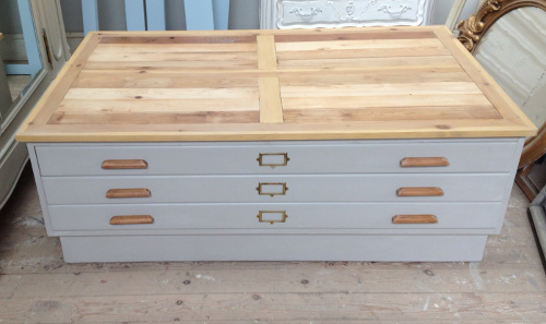 old architects plan chest